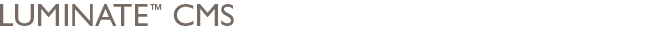 Luminate Non-Profit Content Management